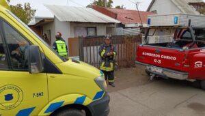 Hombre cayo noria en Curico