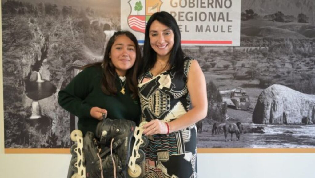 Gobernadora Regional apoyará a joven patinadora talquina 1 Portada Noticias 18