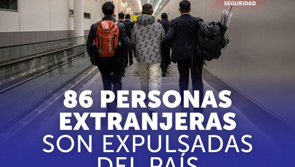 Chile expulsa a 86 extranjeros por delitos graves y faltas a la normativa migratoria