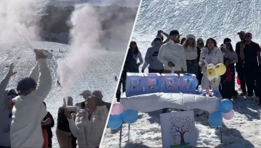 Viralizacion de revelacion de genero en Embalse El Yeso genera criticas por dano ambiental