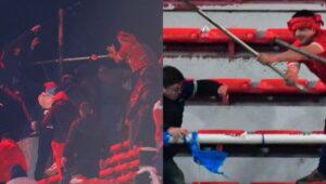 barristas de Independiente agredieron ferozmente a hinchas de Universidad de Chile