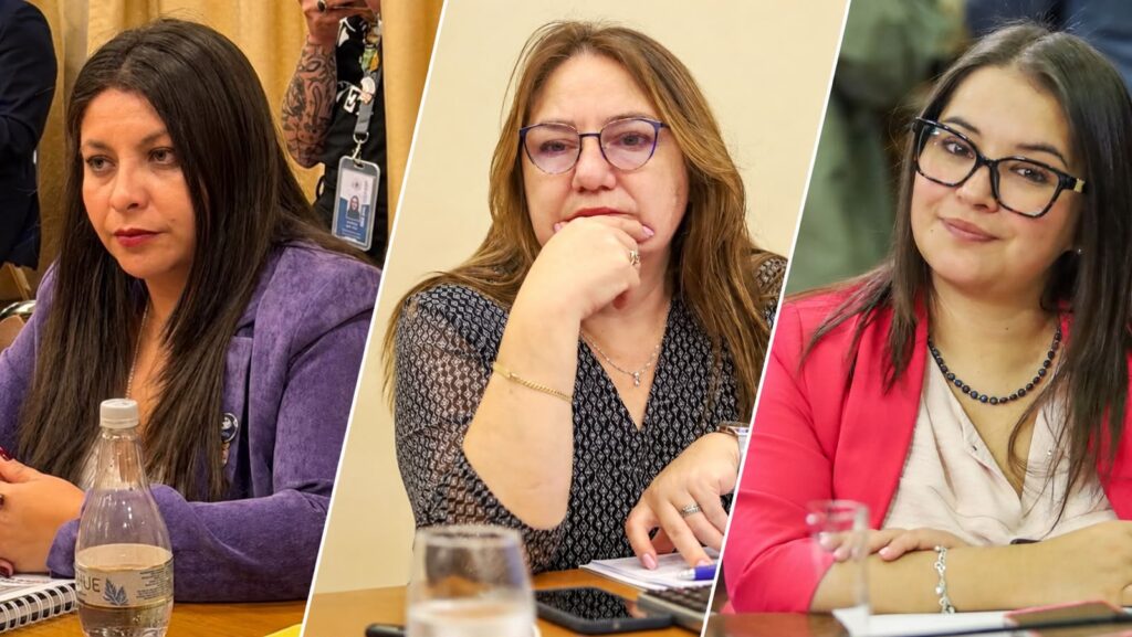 Diputadas Lilian Betancurt Flor Contreras y Tamara Ramirez