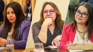 Diputadas Lilian Betancurt Flor Contreras y Tamara Ramirez