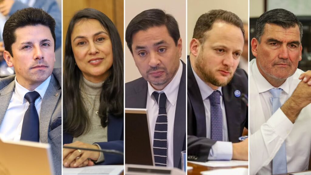 Diputados Mauro Gonzalez Francesca Munoz Alvaro Carter Jorge Guzman Patricio Briones