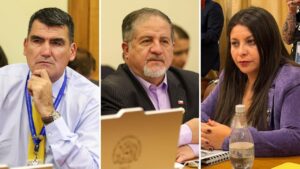 Diputados Patricio Briones Roberto Arroyo y Lilian Betancurt
