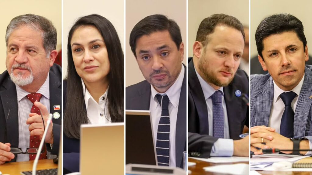 Diputados Roberto Arroyo Francesca Munoz Alvaro Carter Jorge Guzman y Mauro Gonzalez