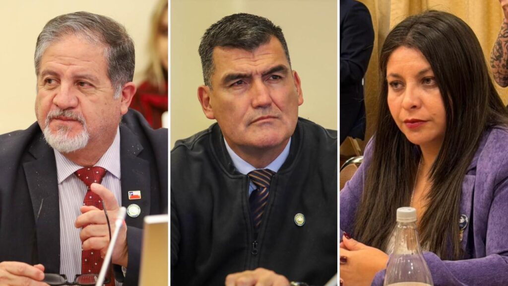 Diputados Roberto Arroyo Patricio Briones y Lilian Betancurt