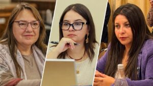 Diputadas Flor Contreras Tamara Ramirez y Lilian Betancurt